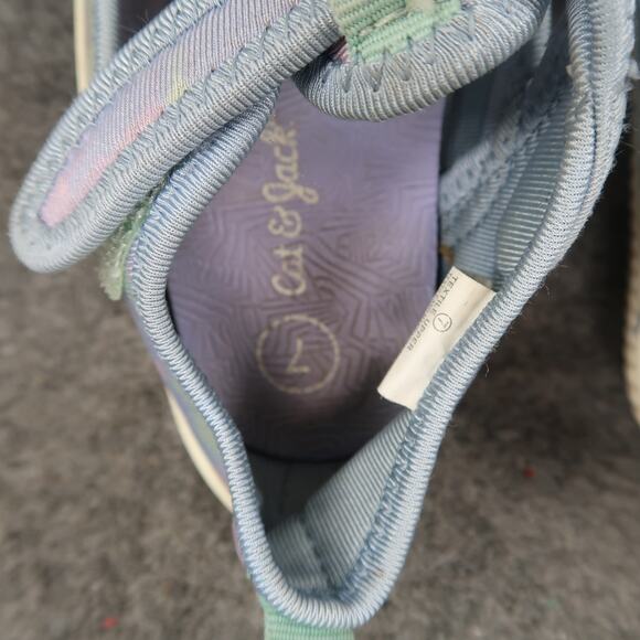 Cat & Jack Shoes Toddler Baby 7 Casual Closed Toe Adjustable Strap Flat Sandal - Picture 9 of 12